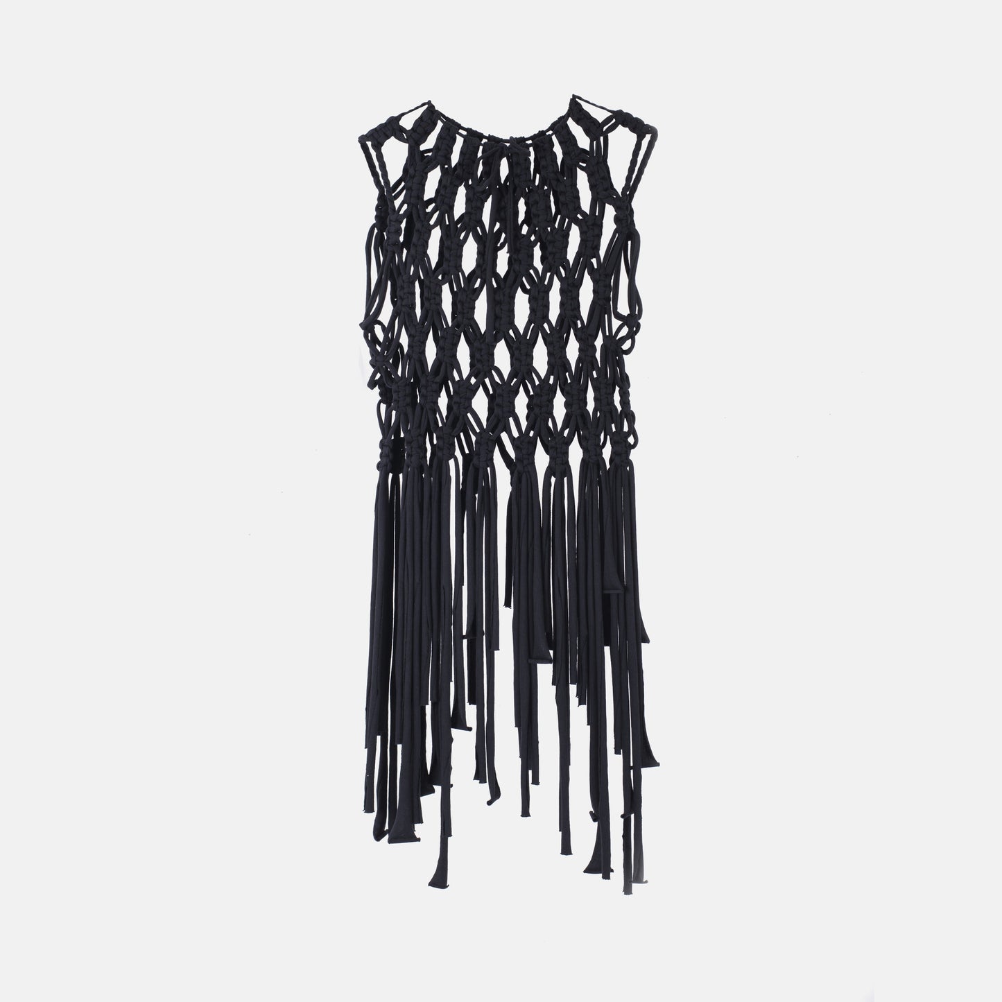 Skadi Macrame Top Black